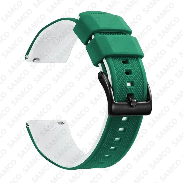 Premium Silicone Rubber Watch Band 18–22mm (Quick Release)