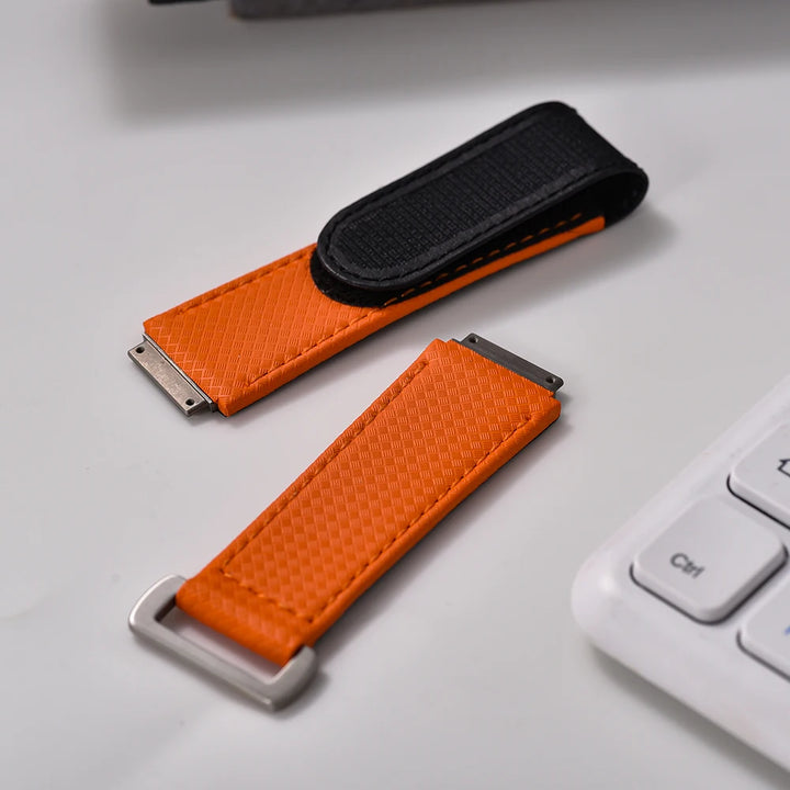 JUELONG For Richard Mille Elastic Nylon RM67 Model Fluorine Rubber Watch Band Men Ustomized FKM Sailcloth Rubber Strap Replace