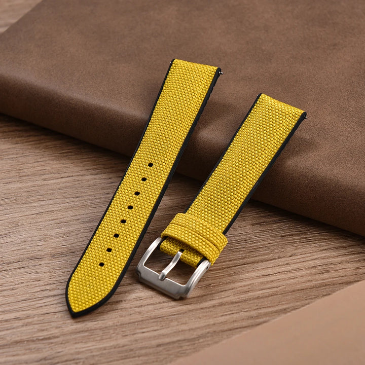 JUELONG New Design Sailcloth Rubber Strap Quick Release Waterproof Watch Bands 18mm 19mm 20mm 21mm 22mm Canvas Nylon Wristband