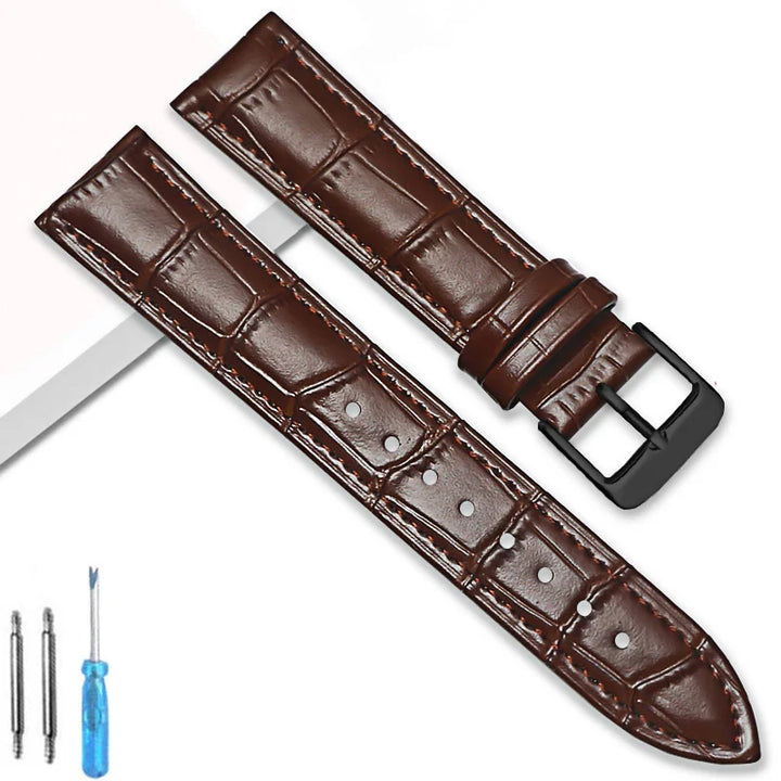 Universal Replacement Leather Watch Strap Leather Watchband for Men Women 12mm 14mm 16mm 18mm 20mm 22mm 24mm Watch Band