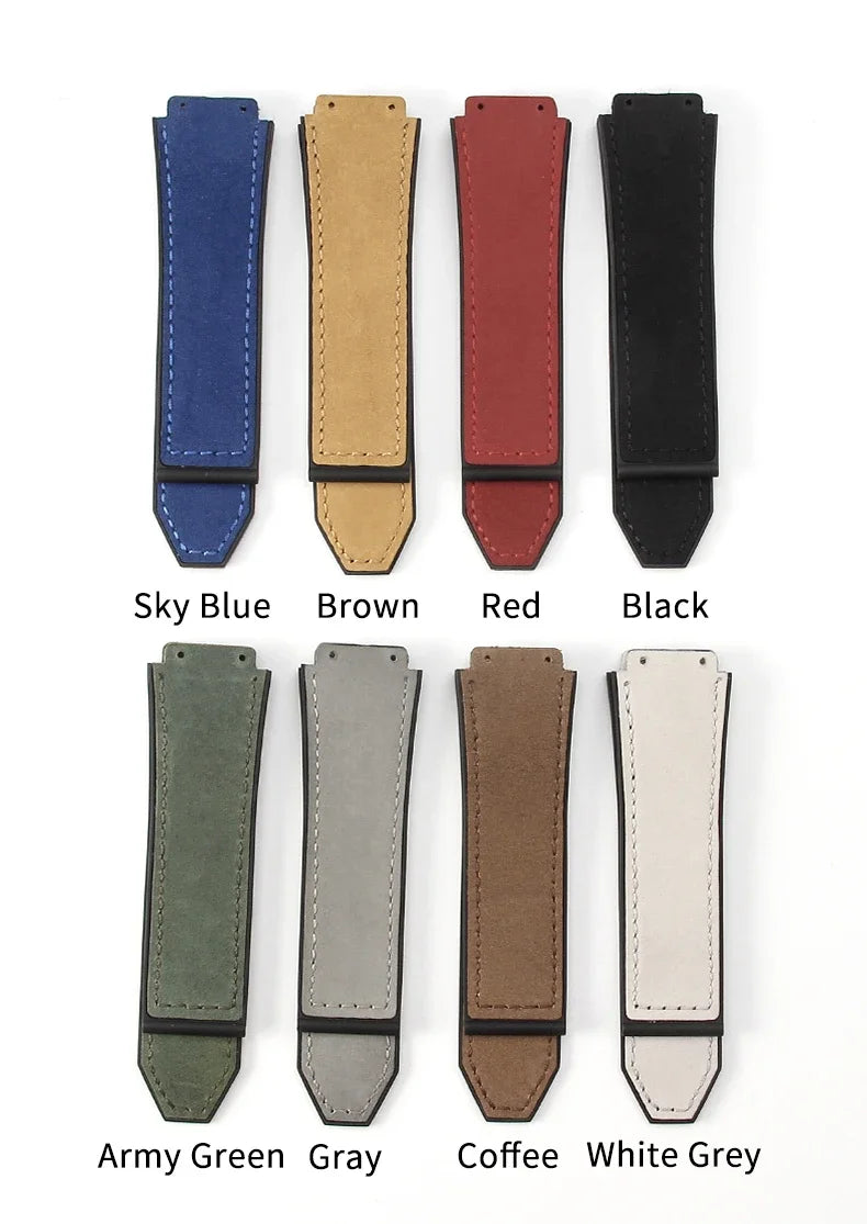 Hublot Big Bang Yuki Leather Watch Strap – Waterproof Suede, Durable