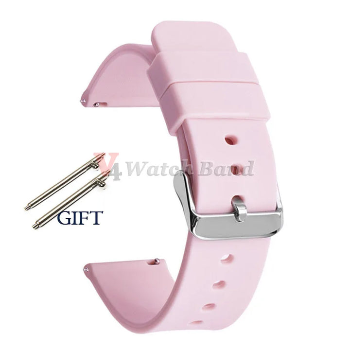 Universal Watch Straps 20mm 22mm 24mm 14mm 16mm 18mm Quick Release Silicone Band for Samsung for Huawei Women&Men Accessories