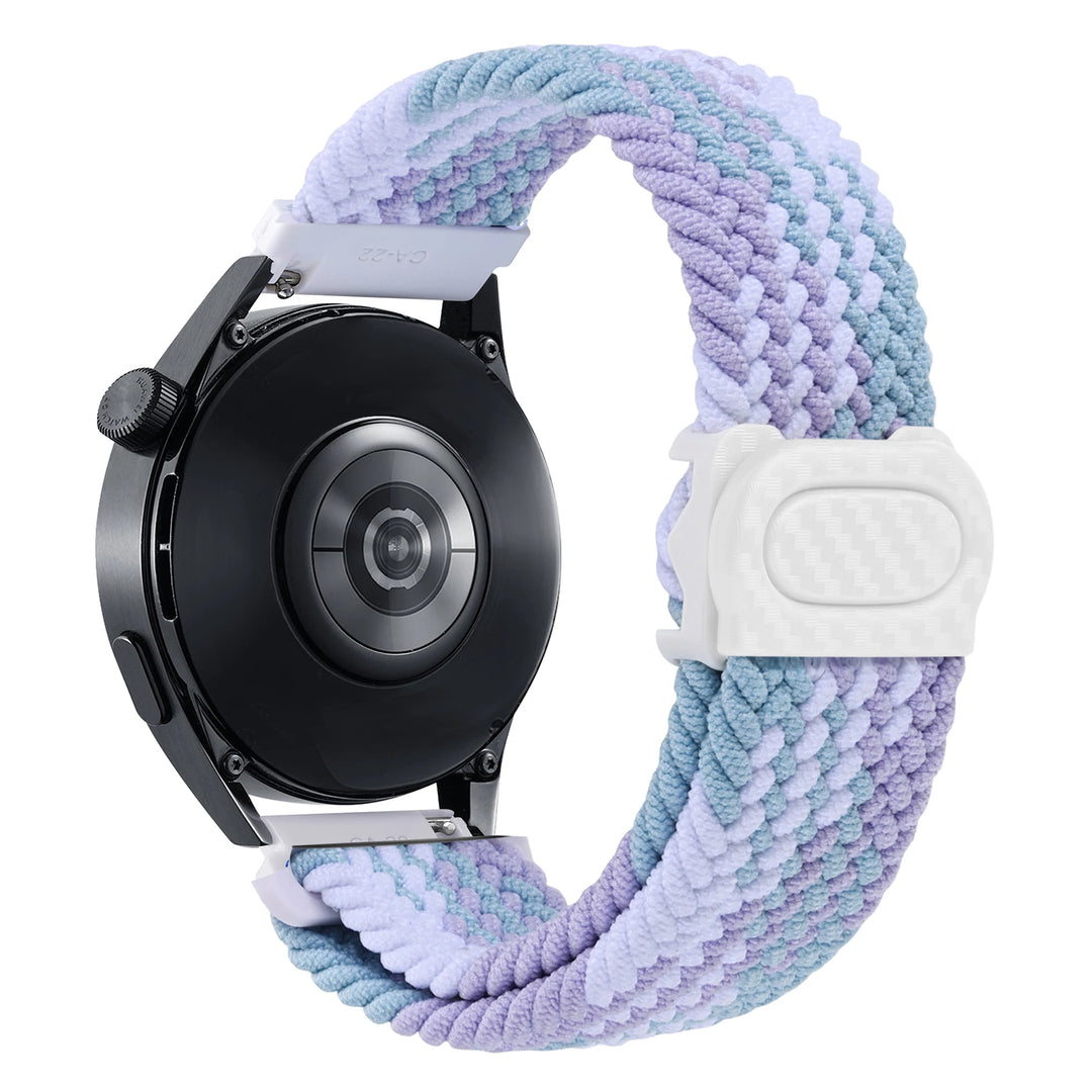 Nylon Braided Loop Watch Strap 20-22mm for Samsung Galaxy Watch & Huawei GT Series