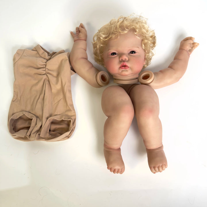 NPK 24″ Pickle Awake Girl Reborn Doll Kit — Curly Blond Hair