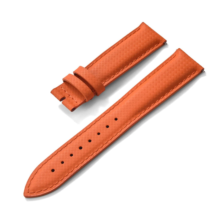 New Design 18mm 19mm 20mm 22mm Sailcloth Strap FKM TOP+Leather Base Rubber Watch Bands Perfectly Matched With Any Brand of Watch