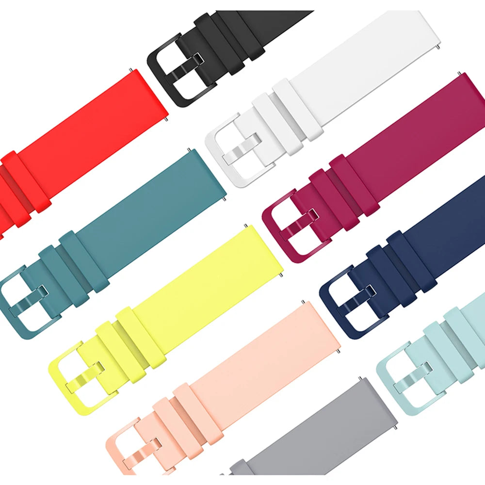 Silicone Watch Strap – 18/20/22mm for Garmin Vivoactive & Huawei GT Series
