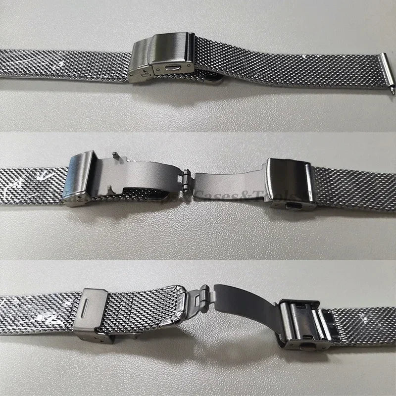 Stainless Steel Milanese Mesh Watch Strap – 12–24mm