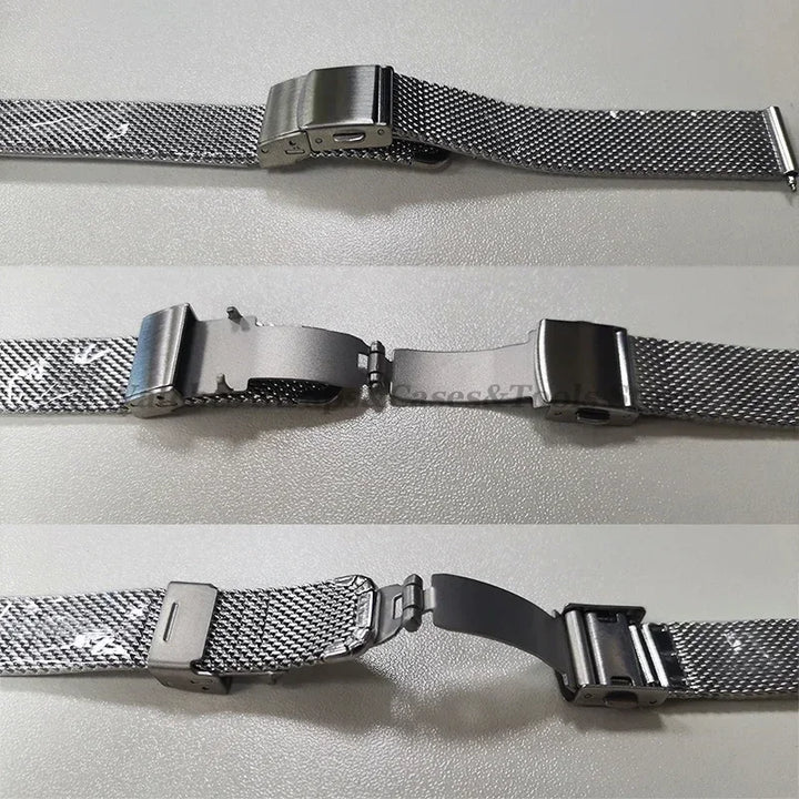 Stainless Steel Milanese Mesh Watch Strap – 12–24mm
