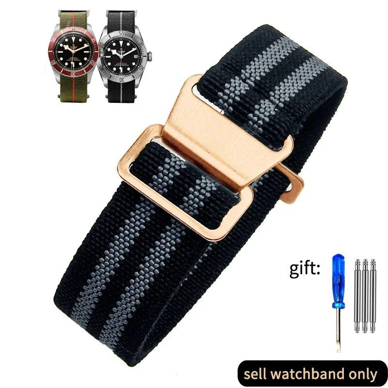 French Army Nylon Watch Band 18–22mm