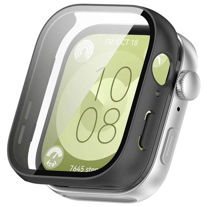PC+Glass Screen Protector Case for Huawei Watch Fit 3