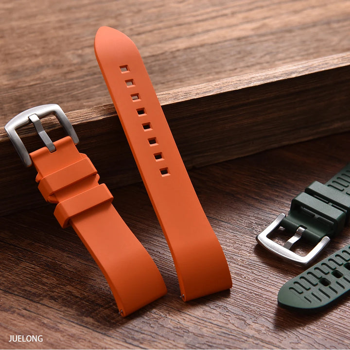 NATOBELT Quick Release Bands Diving Watch Accessories Premium Classic FKM Fluorine Rubber Watch Strap 18-19-20-21-22-23-24mm