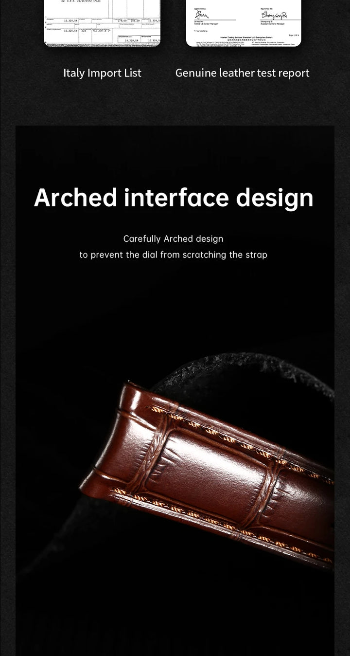 MAIKES Luxury Leather Watch Strap Quick Release Accessories For Rolex Omega IWC Watchbands Green 19mm 20mm 21mm 22mm Watch Band