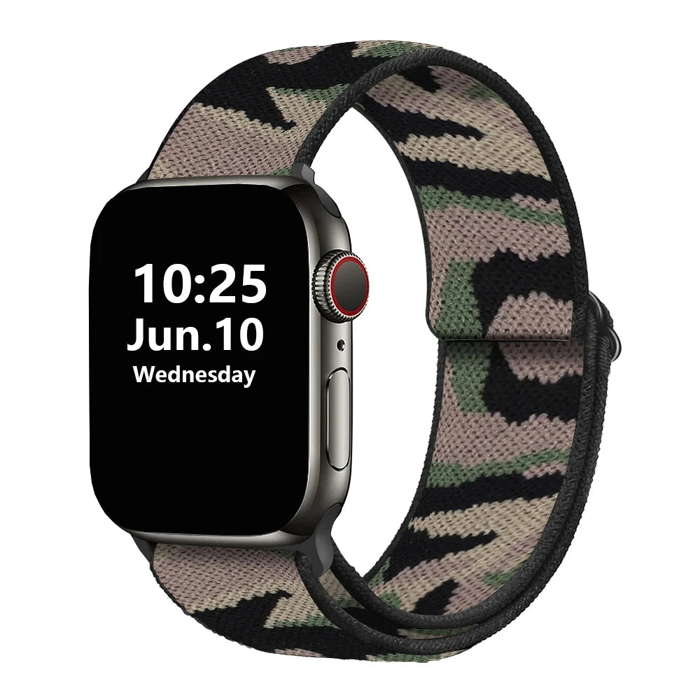 Stretchy Double-Layer Loop Apple Watch Band 38–45mm for Series 1–8