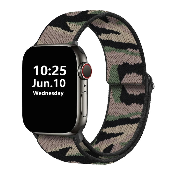 Stretchy Double-Layer Loop Apple Watch Band 38–45mm for Series 1–8