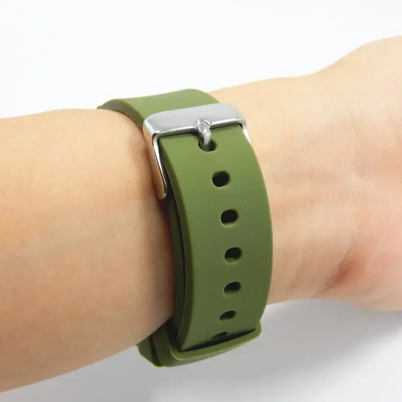 Universal Watch Straps 20mm 22mm 24mm 14mm 16mm 18mm Quick Release Silicone Band for Samsung for Huawei Women&Men Accessories