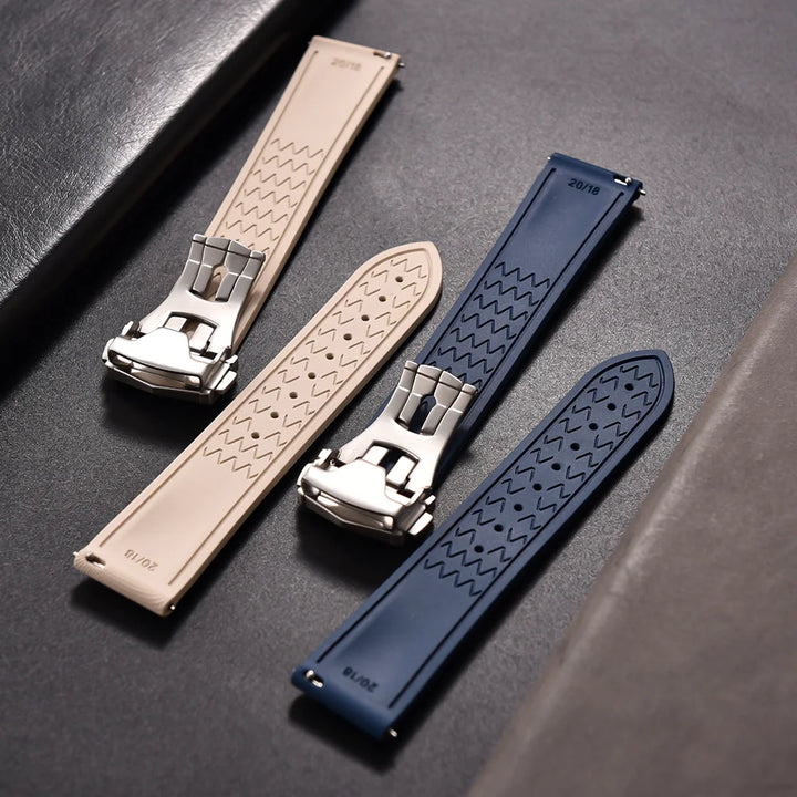 High Quality FKM Rubber Watch Strap 20-21-22mm For Omega X Swatch MoonSwatch Men Women Sport Waterproof Folding Buckle Watchband