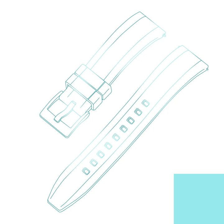 Premium Grade Vulcanized FKM Rubber Watch Strap 18mm 19mm 20mm 21mm 22mm 23mm 24mm Quick Release Watchbands