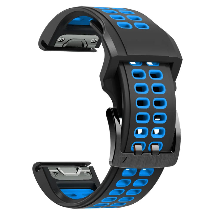 Quick-Release Silicone Strap for Garmin Fenix & Forerunner (22-26mm)