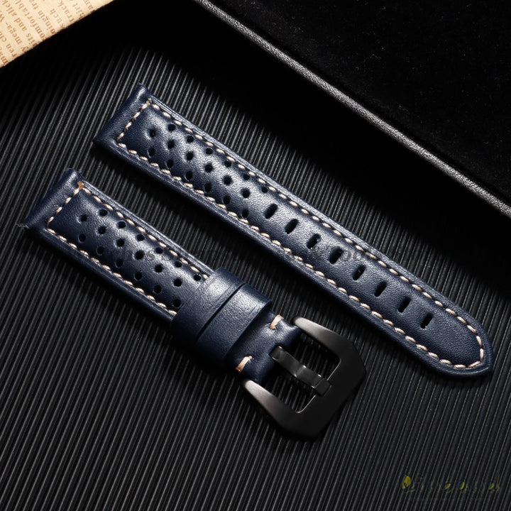 Handmade Cowhide Breathable Leather Watch Band 18mm 20mm 22mm 24mm 26mm for Panerai for Omega Men's Strap Watchband Accessories