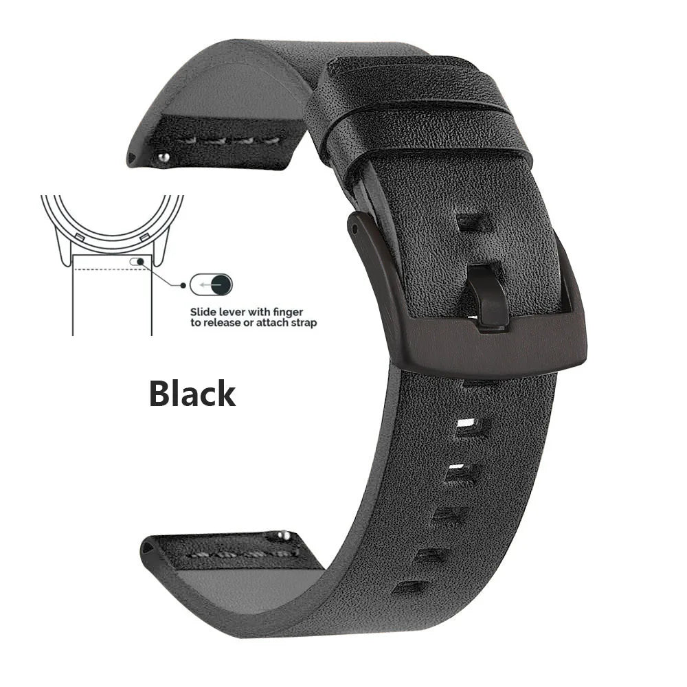 New Genuine Leather Quick Release Watch Band 18–24mm (Vintage Handmade)