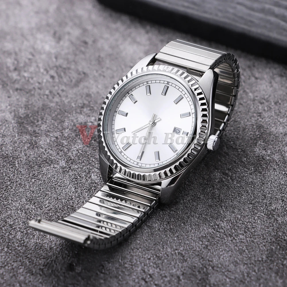 NEW Quick Release Stainless Steel Elastic Stretch Strap 14/16/18/20/22mm Watch Band Accessories Bracelet Metal Expansion Straps