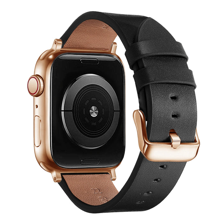 Leopard Leather Apple Watch Band for Women 38–49mm