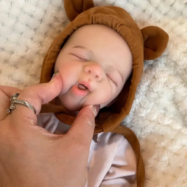 13″ Pascale Full‑Body Silicone Reborn Girl Baby Doll – Handmade Soft Touch