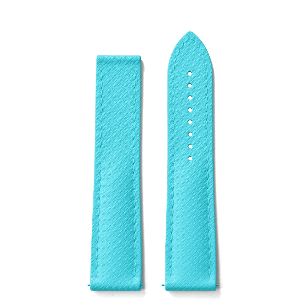 NATOBELT New Design FKM Rubber Watch Strap 20mm 22mm Folding Pin Buckle Quick Release For Omega X Swatch MoonSwatch Seiko