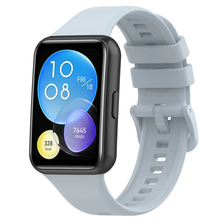 Silicone Strap with Transparent TPU Case for Huawei Watch Fit 2