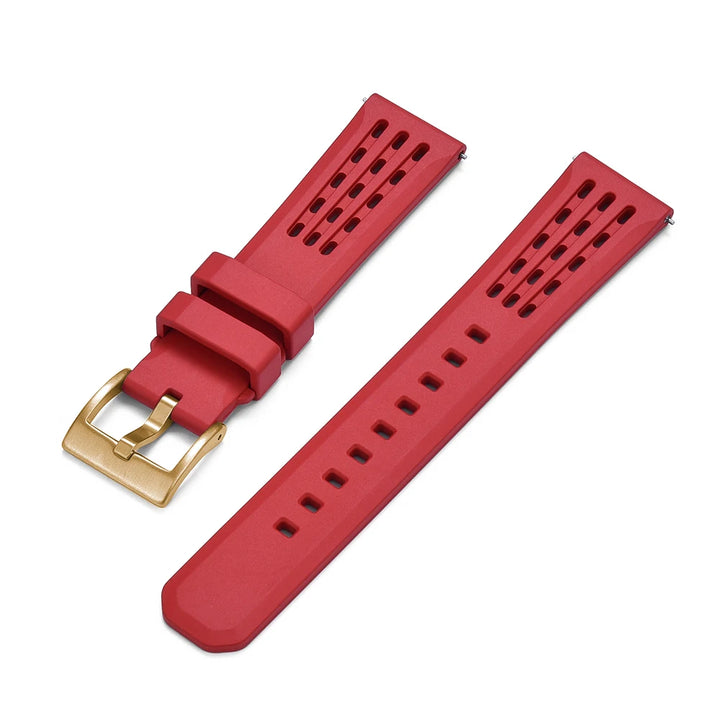 NATOBELT High Quality Porous Structure FKM Fluorine Rubber Watch Strap 20mm 22mm New Design Quick Release FKM Rubber Watchbands