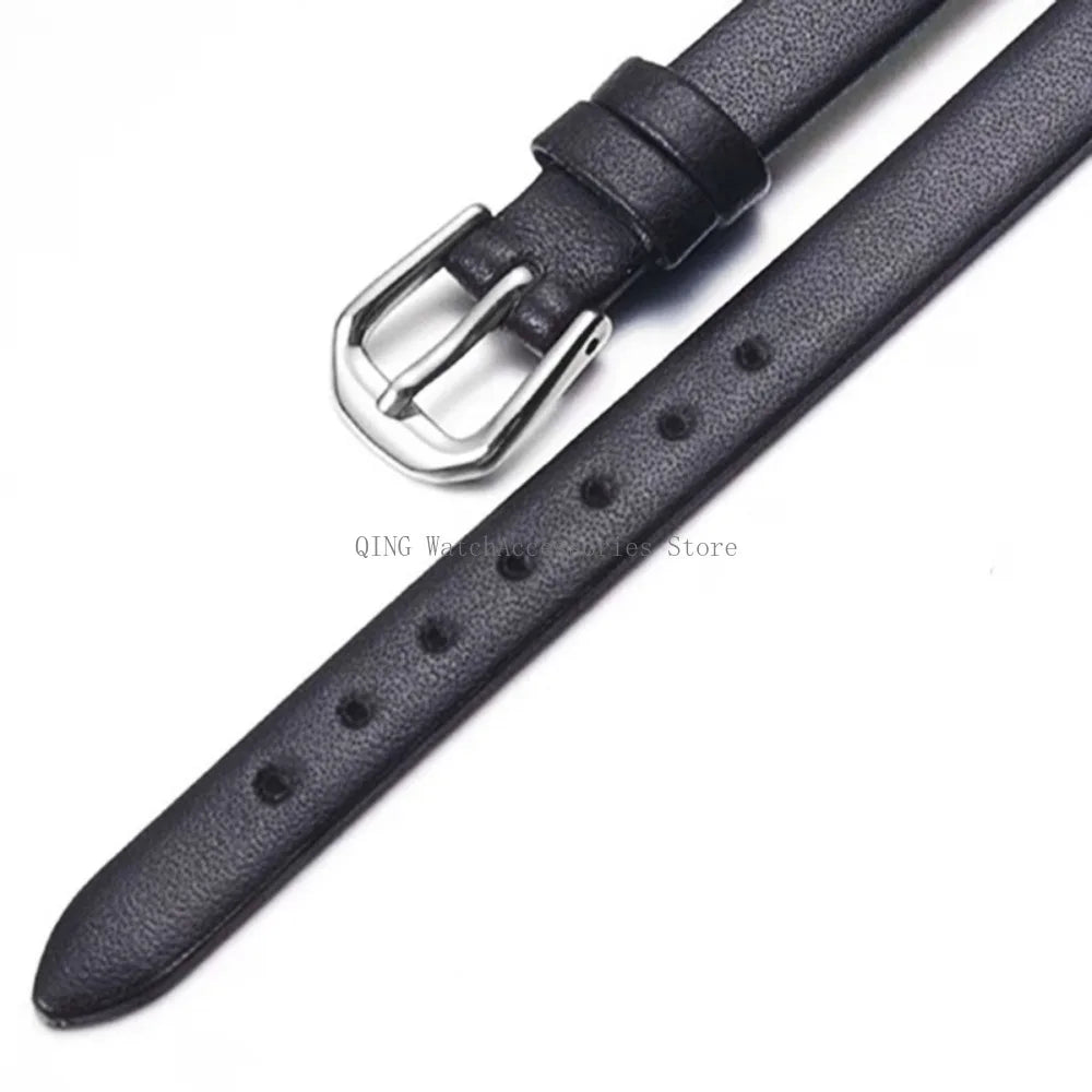 Universal Slim Soft Leather Watch Strap – 6–16mm, Cowhide