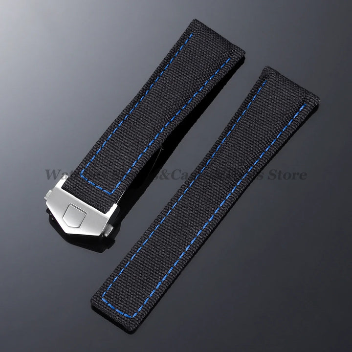 Canvas Nylon Strap (20–22mm) – Folding Buckle Sport