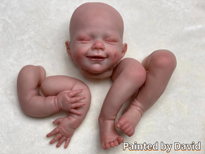 18″ April Smile Customizable Reborn Doll Kit – Semi‑Finished Painted Parts