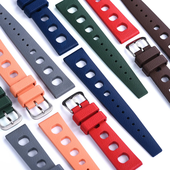 High Quality FPM/FKM Rubber Quick Release Watch Band 20mm 22mm Replacement Watch Straps For Men Women