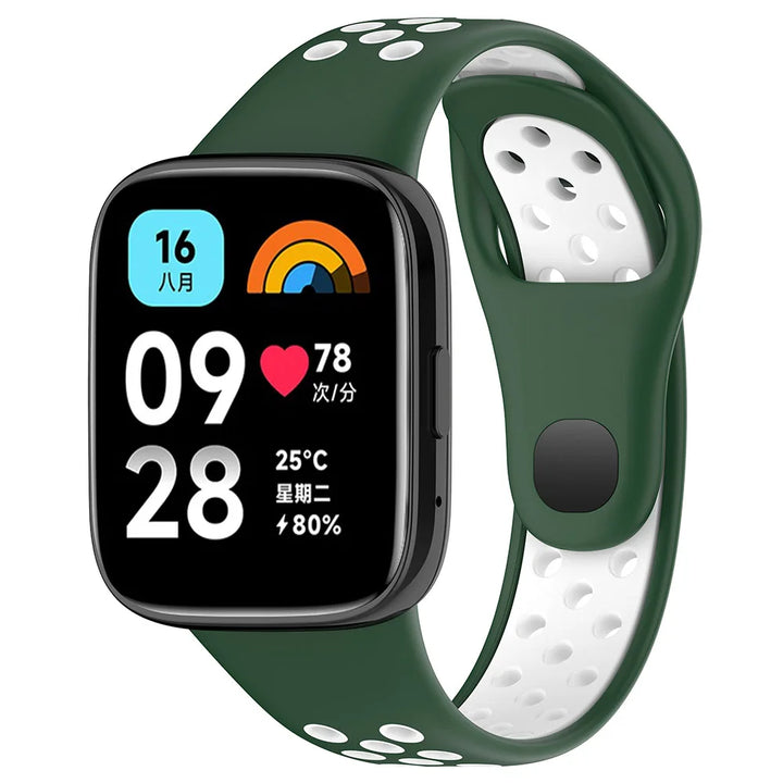 Dual-Color Silicone Strap for Redmi Watch 3/3 Lite