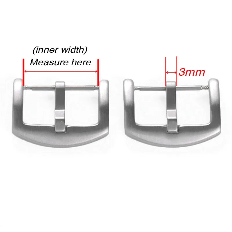 High-Quality Metal Watch Buckle – 14–26mm, Stainless Steel Clasp