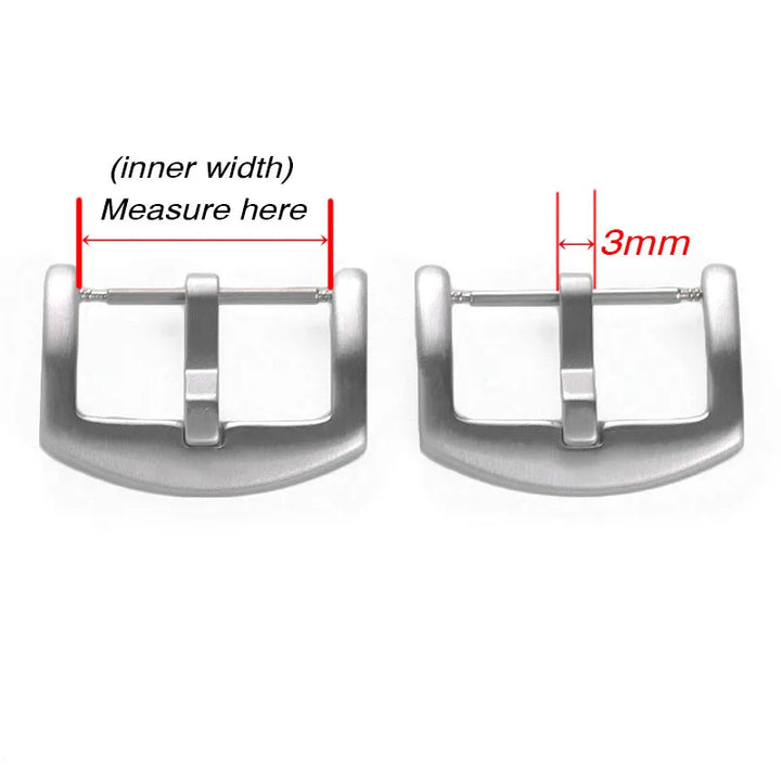High-Quality Metal Watch Buckle – 14–26mm, Stainless Steel Clasp