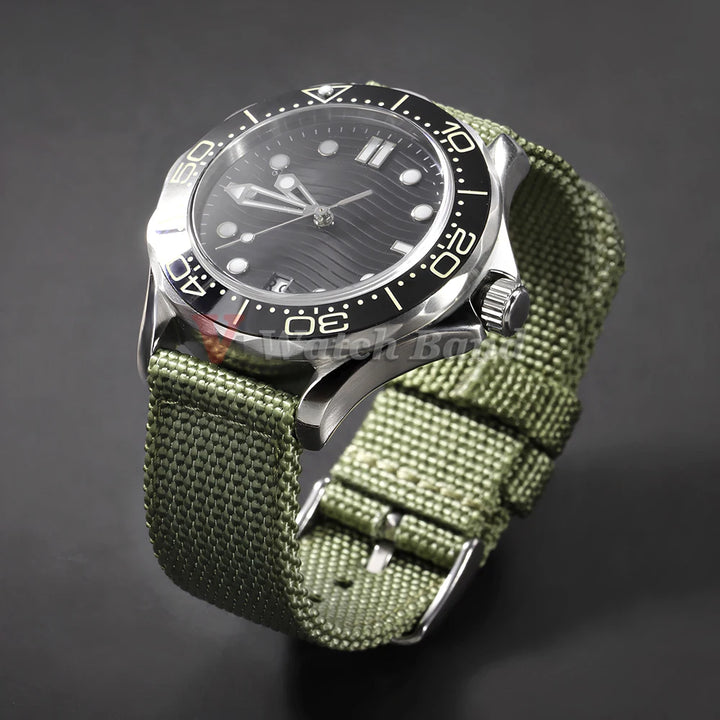 18/20/22/24mm Nylon Watch Band for Seiko Army Military Canvas Woven Nylon Strap Quick Release Wristband Men's Sport Watch Bands