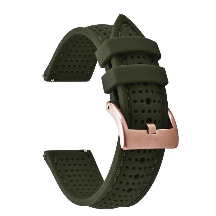 NATOBELT Soft Porous Rubber Watch Strap – Quick Release (18-22mm)