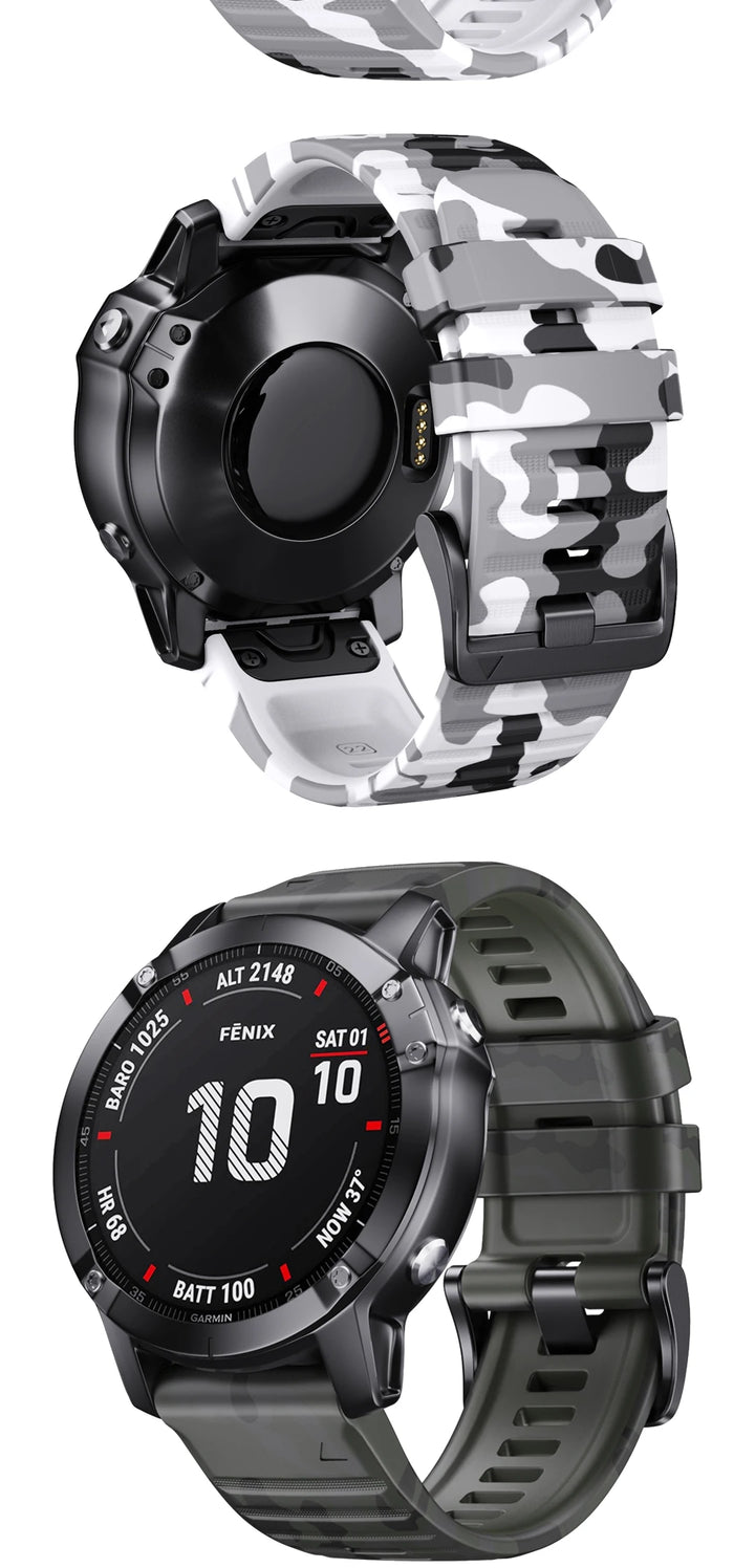 EasyFit Silicone Watch Strap 22/26mm Quick Release for Garmin Fenix & Epix Pro Gen2
