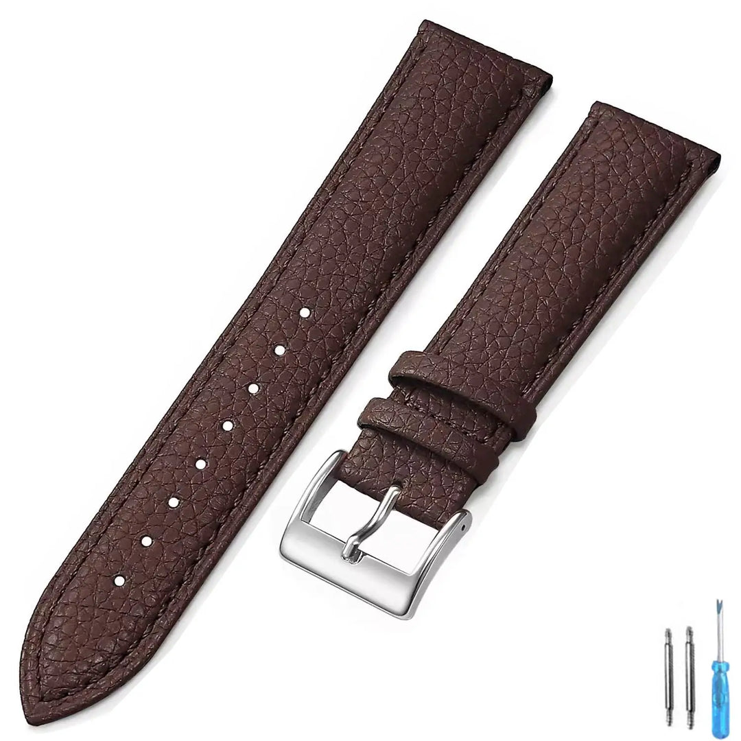 Genuine Leather Watch Band 18mm 20mm 22mm 24mm Watch Strap for Man Women High-quality Wrist Watchband + Tool