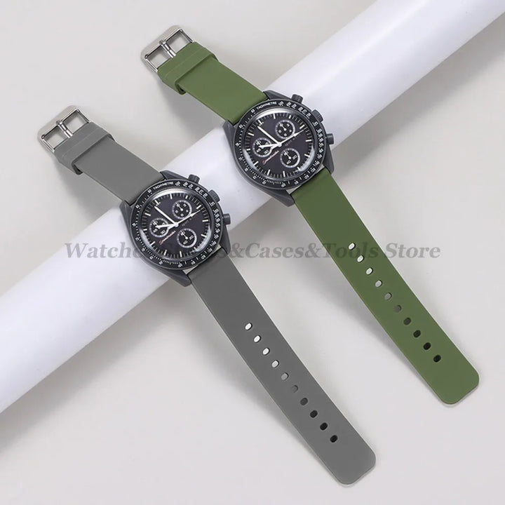 Soft Silicone Quick Release Watch Strap 10–24mm – Universal