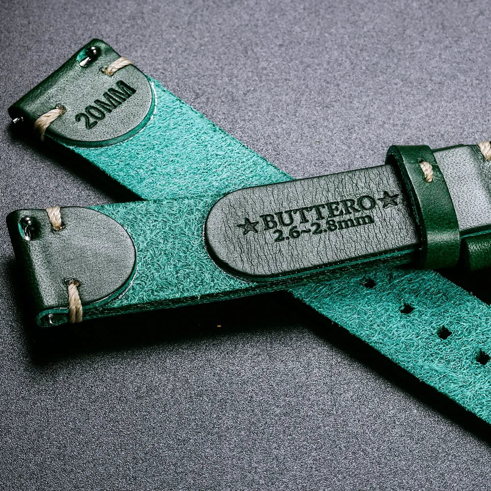 HEMSUT Handmade Italian Leather Watch Band (18-22mm)