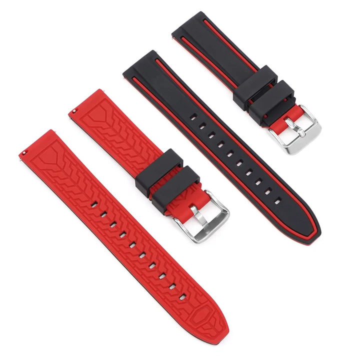 Premium Silicone Quick Release Watch Strap – 20/22/24mm