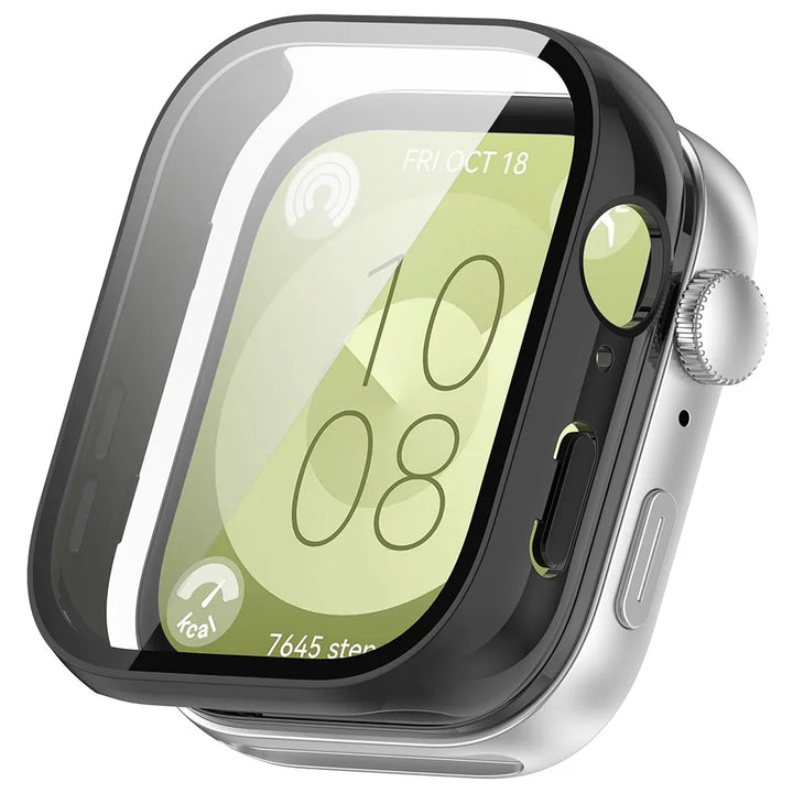 PC+Glass Screen Protector Case for Huawei Watch Fit 3