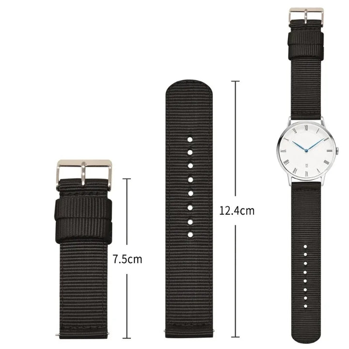 18mm 20mm 22mm 24mm Quick Release Watch Band Canvas Nylon Watch Strap for Garmin Fenix 5x Gps for Huawei Gt2 Wristband Bracelet