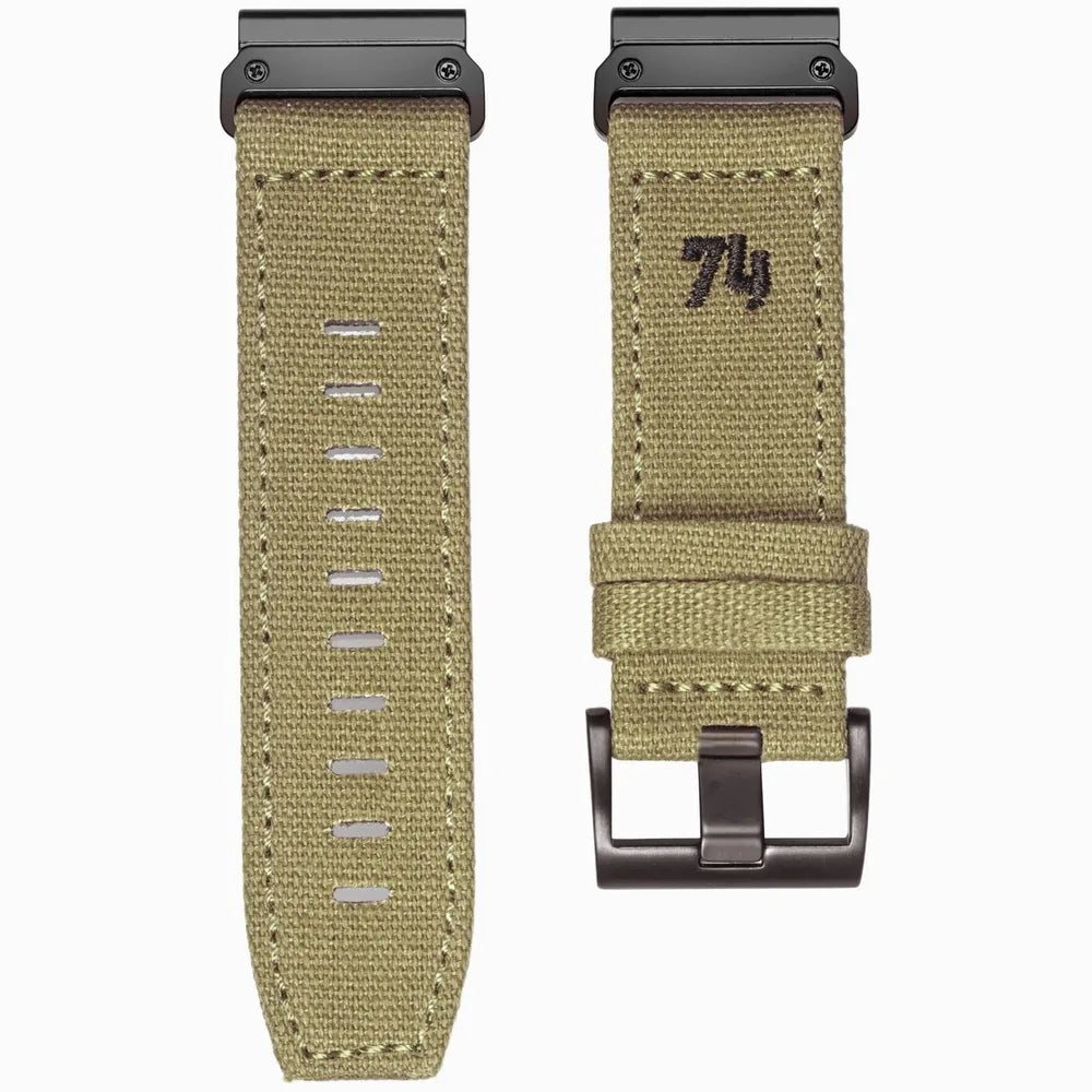 HEMSUT Canvas Quickfit Watch Band for Garmin (22-26mm)