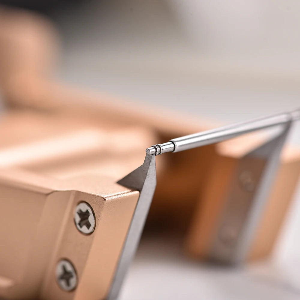 Rose Gold Spring Bar Plier & Tweezer Watch Repair Tool Kit