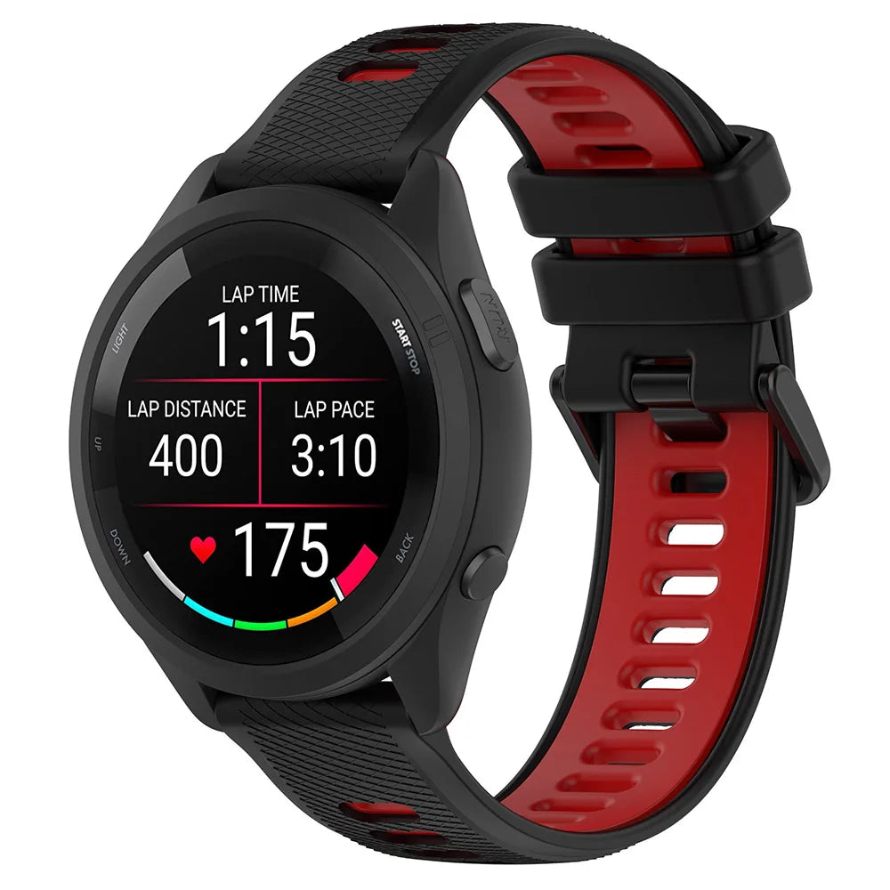 Silicone Strap for Garmin Forerunner 165/245/255/265 & Huawei Watch GT4/GT5 – 18/20/22mm