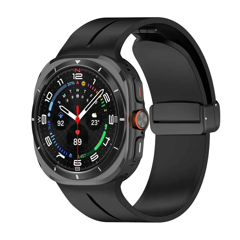 Straps For Samsung Galaxy watch Ultra 47mm smartwatch Accessories Silicone Magnetic Bracelet correa galaxy watch 7 ultra Band